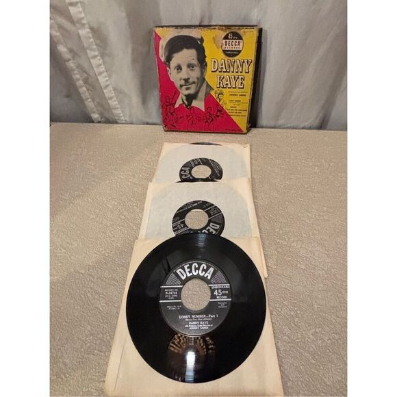 Danny Kaye 45RPM Vinyl Record Johnny Green Antique Musical Soundtrack Box Set - Picture 1 of 6